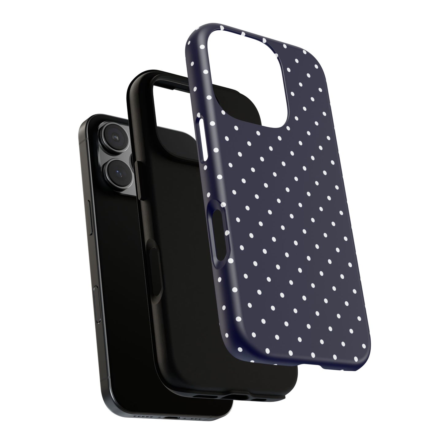 Polka Navy Tough Phone Case