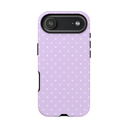 Polka Purple Tough Phone Case