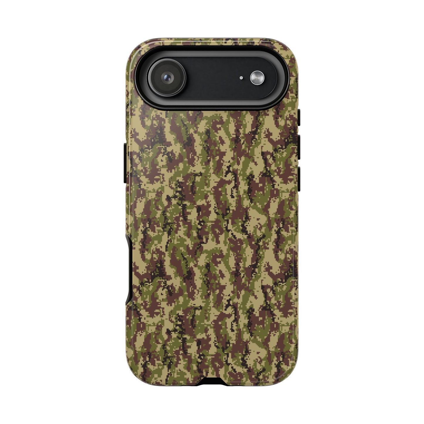 Pixelated Camo Tough Phone Case