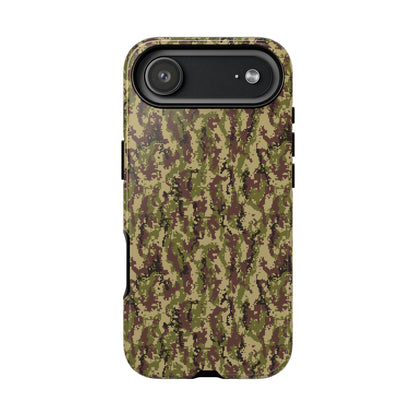 Pixelated Camo Tough Phone Case