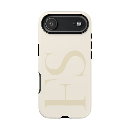 Custom Large Initial Tough Phone Case