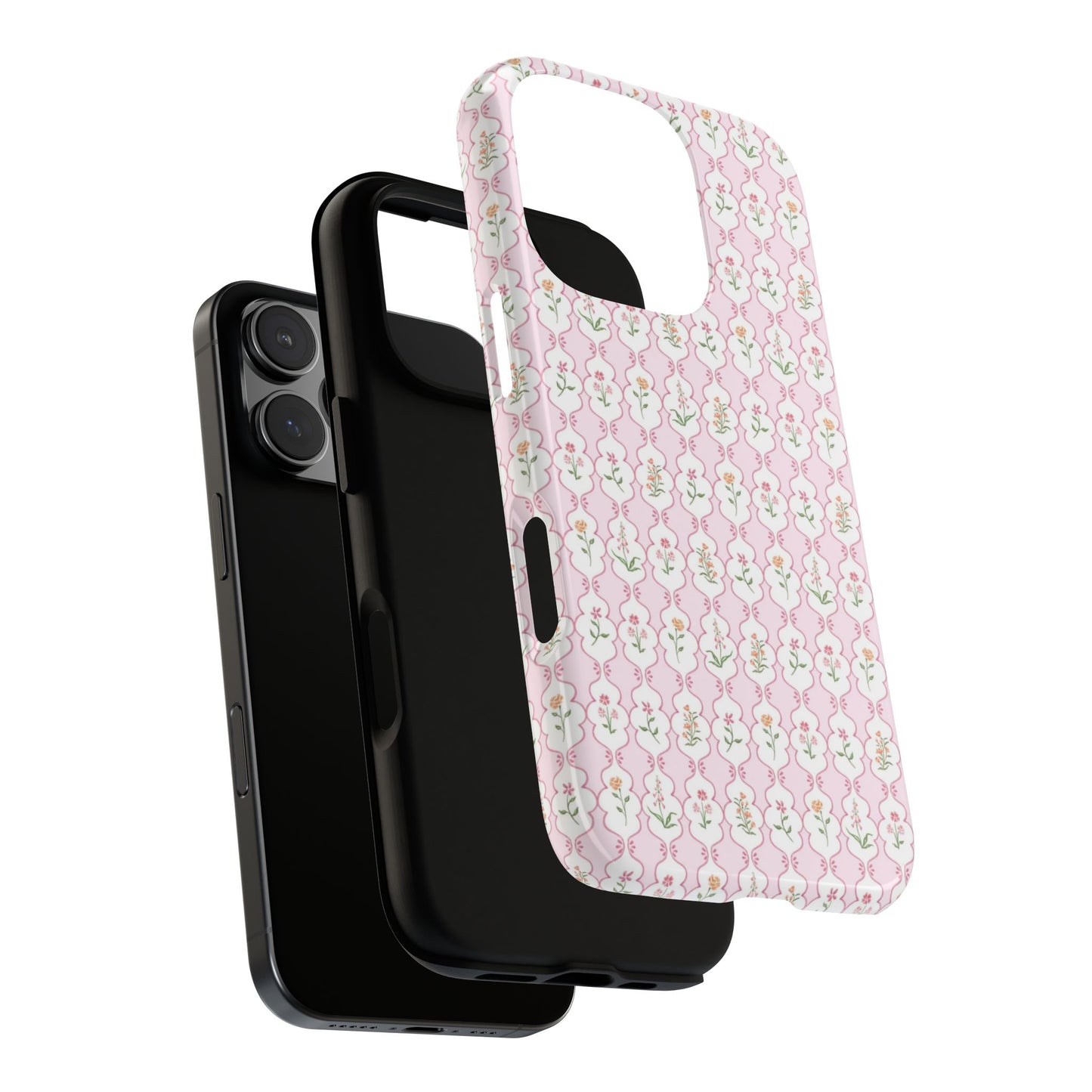 Floral Framework Tough Phone Case