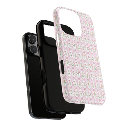 Floral Framework Tough Phone Case