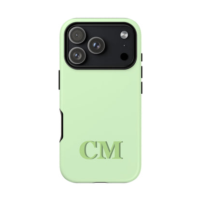 Custom Solid Initial Tough Phone Case