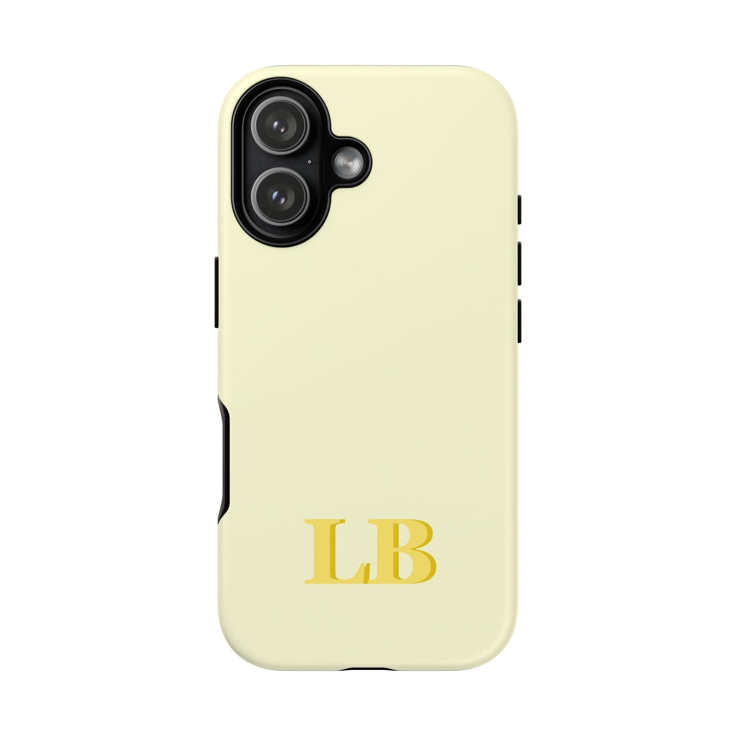 Custom Solid Initial Tough Phone Case