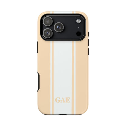 Custom Initial Column Tough Phone Case