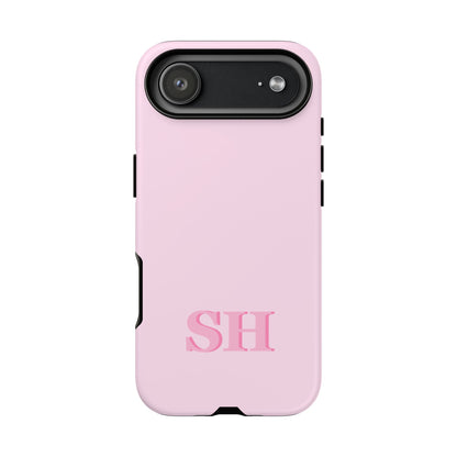 Custom Solid Initial Tough Phone Case