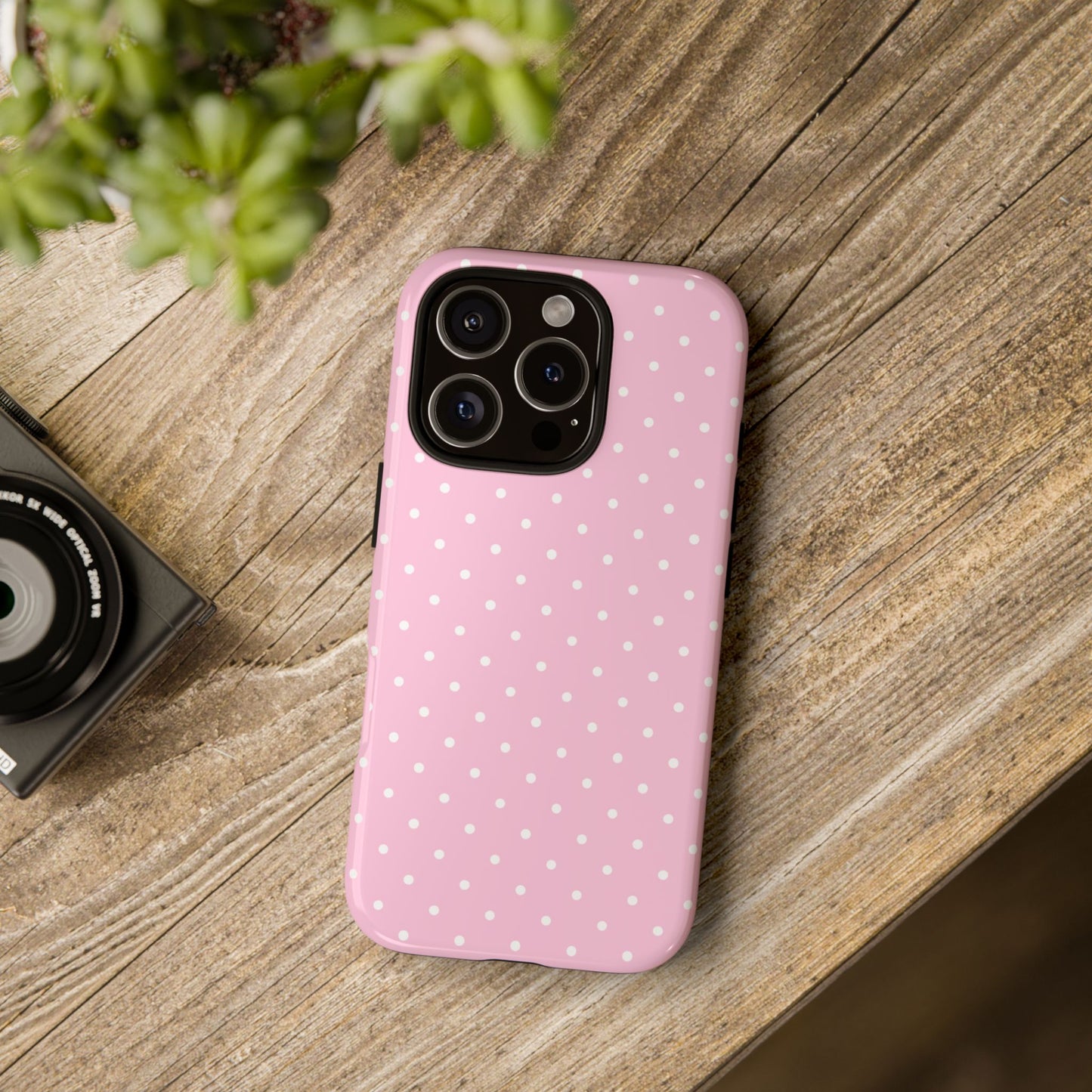 Polka Pink Tough Phone Case