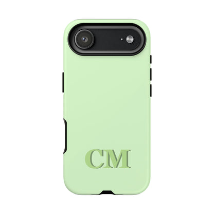 Custom Solid Initial Tough Phone Case