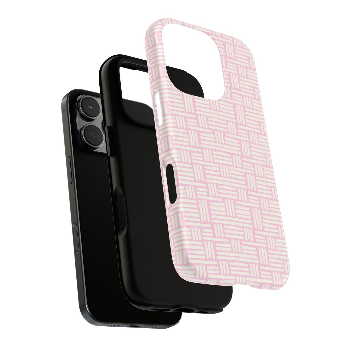 Rosy Crosshatch Tough Phone Case