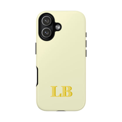 Custom Solid Initial Tough Phone Case