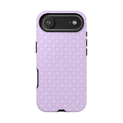 Polka Purple Tough Phone Case