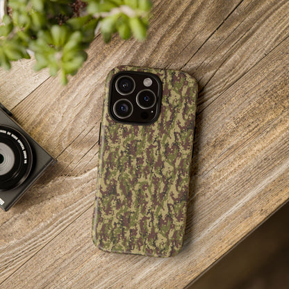 Pixelated Camo Tough Phone Case