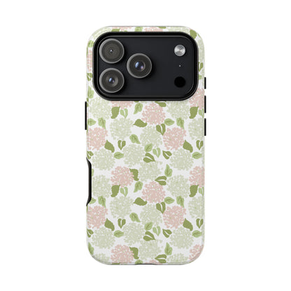 Pink Hydrangea Tough Phone Case