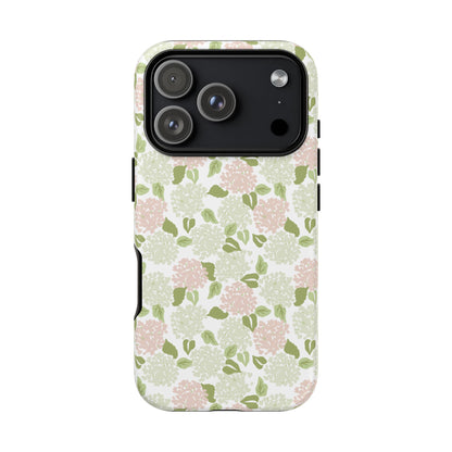 Pink Hydrangea Tough Phone Case