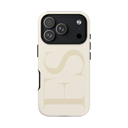 Custom Large Initial Tough Phone Case