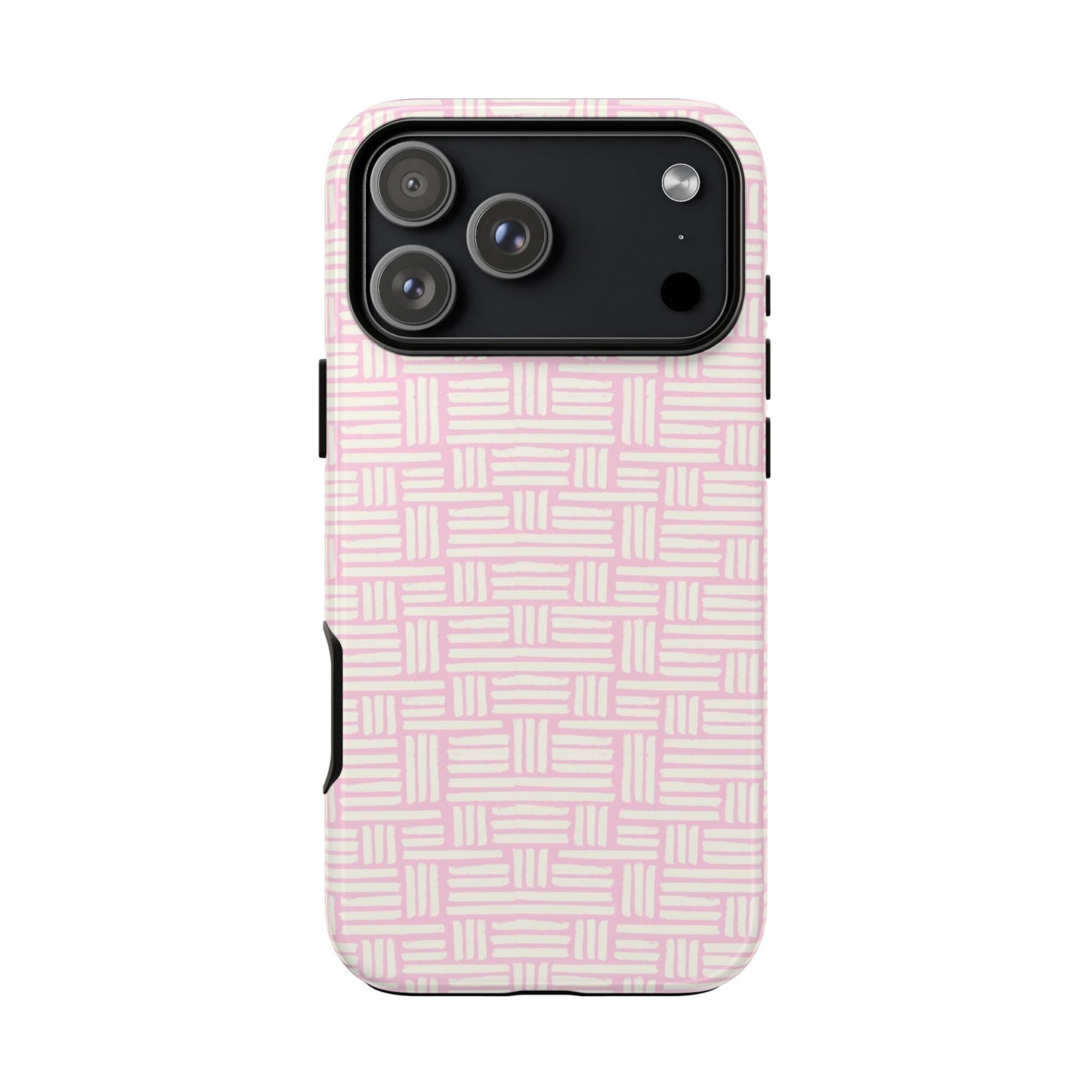 Rosy Crosshatch Tough Phone Case