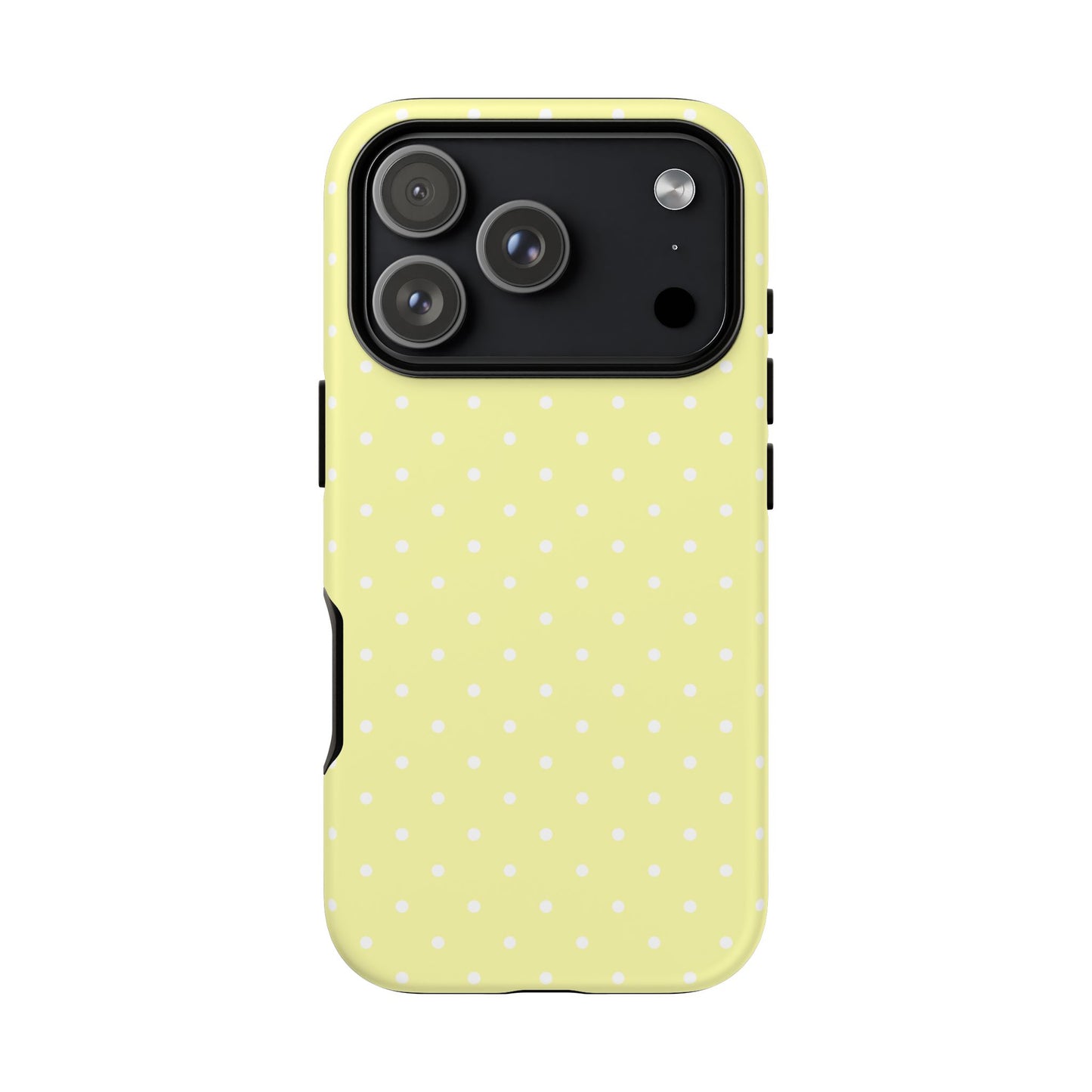 Polka Yellow Tough Phone Case