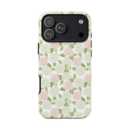 Pink Hydrangea Tough Phone Case