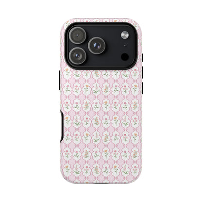 Floral Framework Tough Phone Case