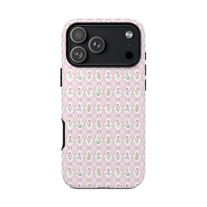 Floral Framework Tough Phone Case